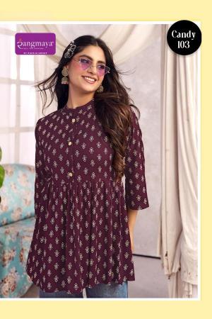 Rangmaya candy vol-14 short top kurti set wholesale